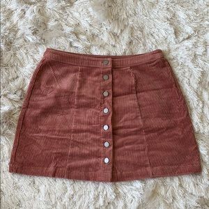 Corduroy Mini Skirt